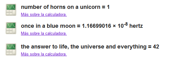 Calculadora Google huevos de pascua