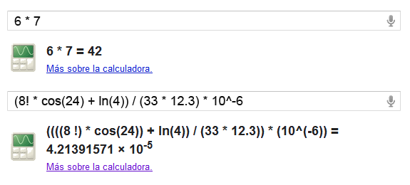 Calculadora Google